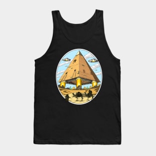 Alien Egyptian Pyramid Tank Top